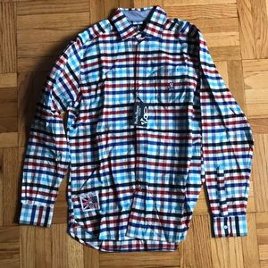 Brand new Psycho Bunny Checkered Shirt